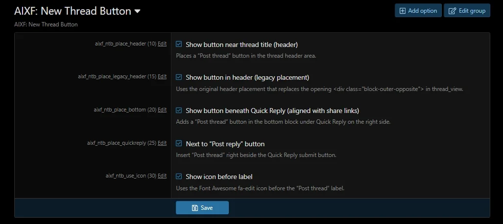 XF 2.3 - AIXF - New Thread Button in Thread View 2.3.7.b | Society ...
