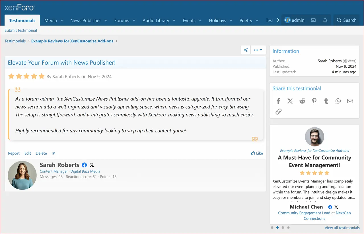 XenCustomize-Testimonials-223-Testimonials-View.webp