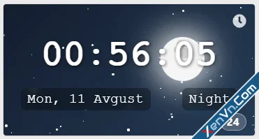 [XenVn] Digital Clock & Date Widget - Xenforo 2-3.webp
